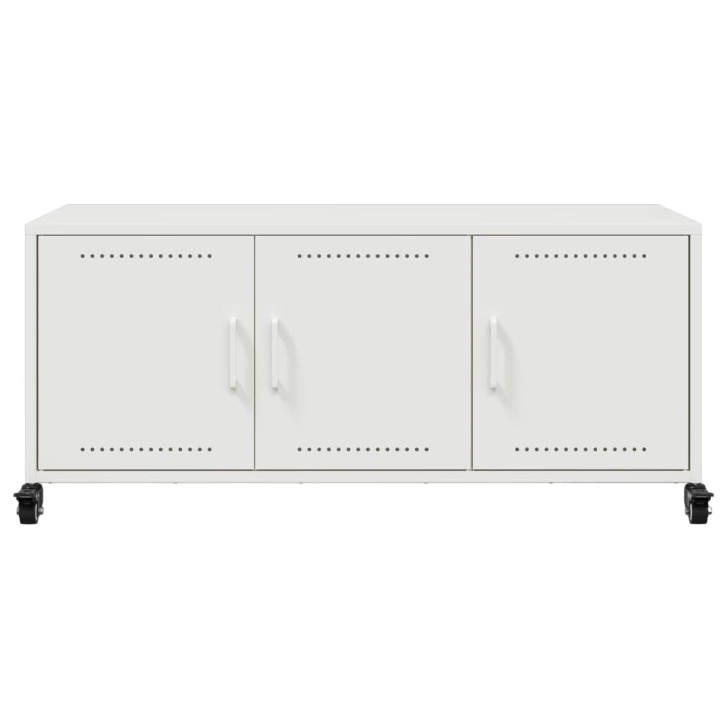 fehér acél TV-szekrény 100,5 x 39 x 43,5 cm