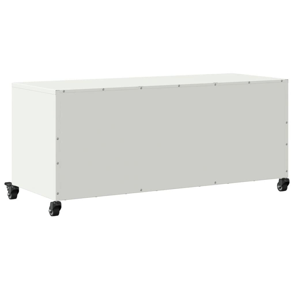 fehér acél TV-szekrény 100,5 x 39 x 43,5 cm
