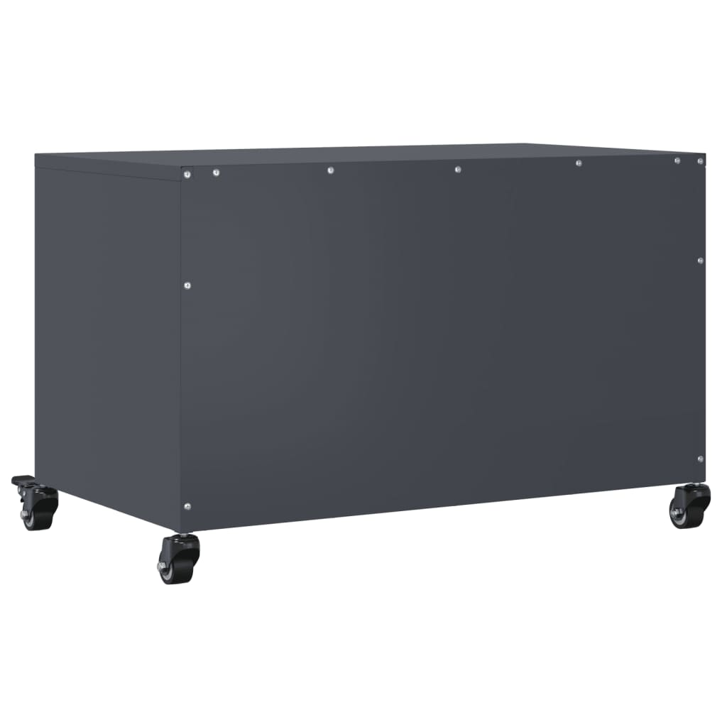 antracitszürke acél TV-szekrény 68 x 39 x 43,5 cm