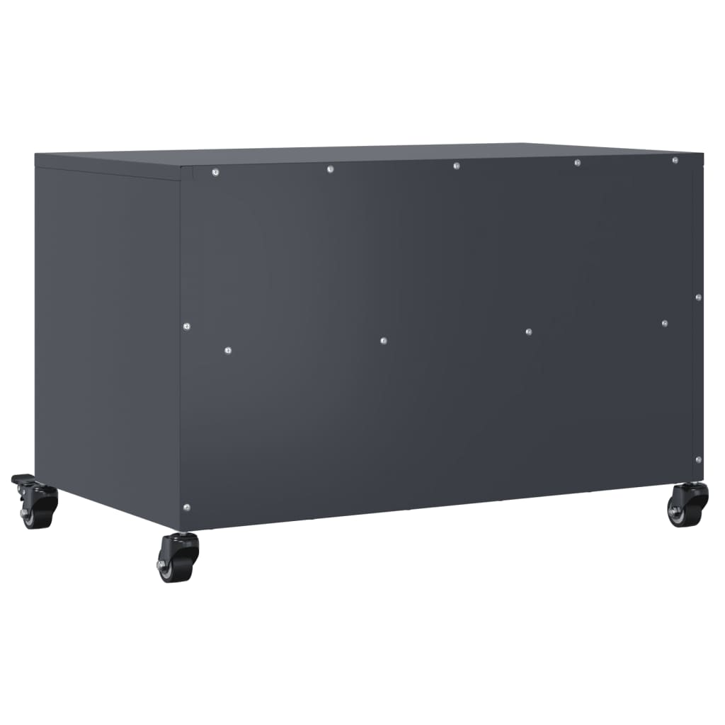 antracitszürke acél TV-szekrény 68 x 39 x 43,5 cm