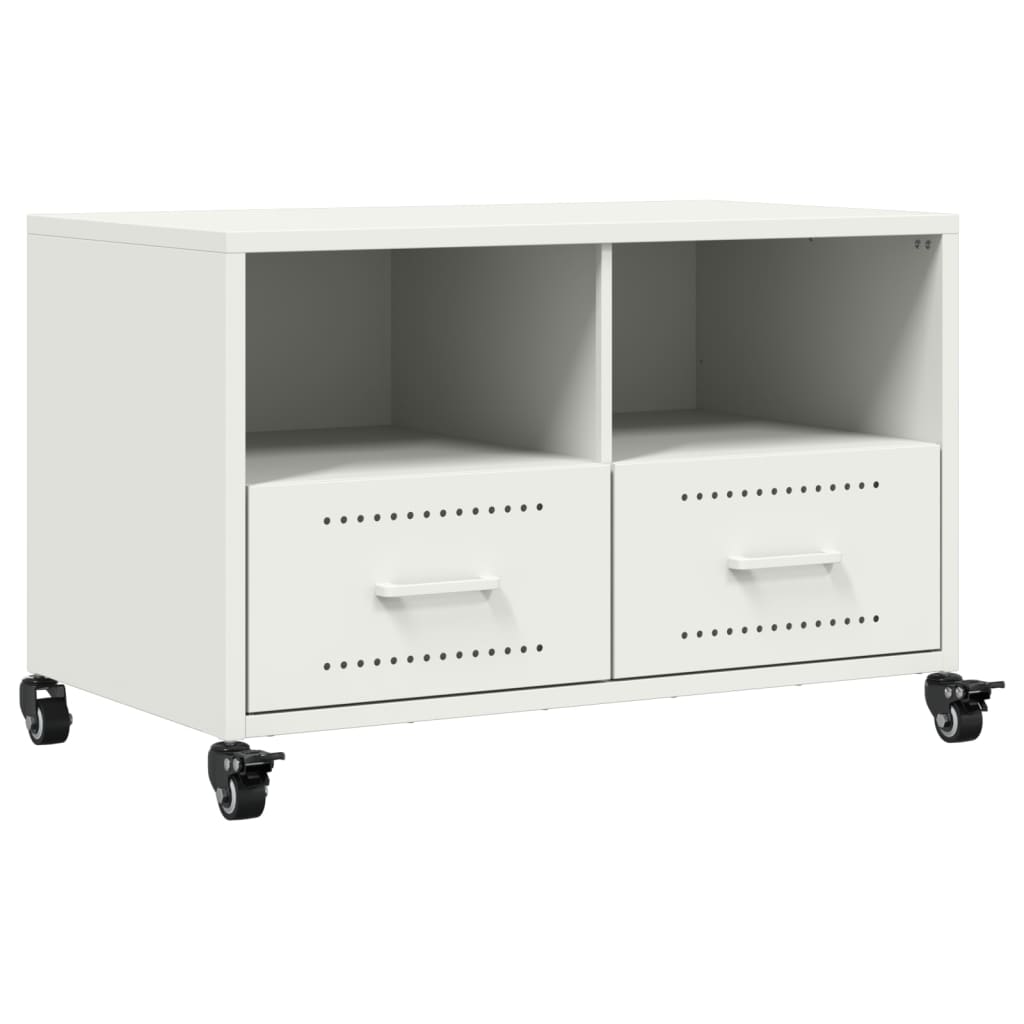 fehér acél TV-szekrény 68 x 39 x 43,5 cm