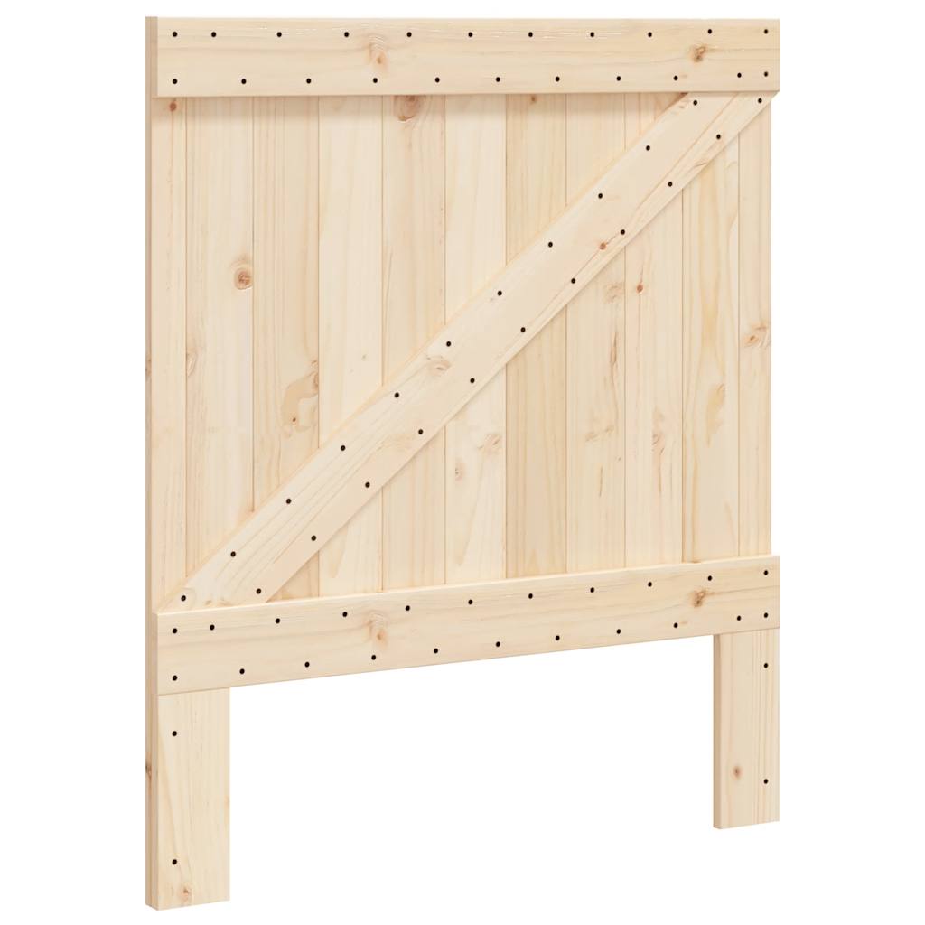 tömör fenyőfa ágykeret fejtámlával 90 x 200 cm