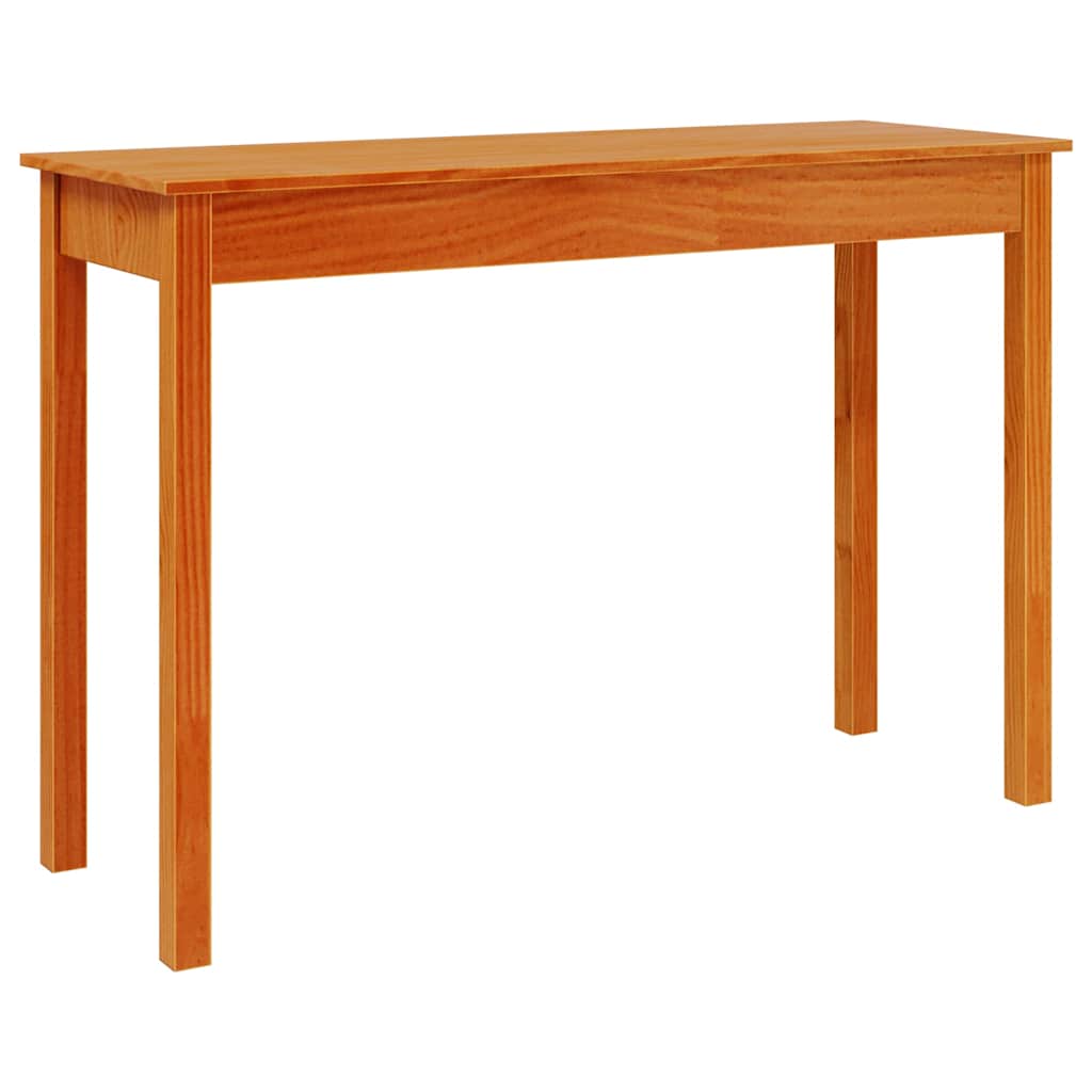 viaszbarna tömör fenyőfa tálalóasztal 110 x 40 x 75 cm