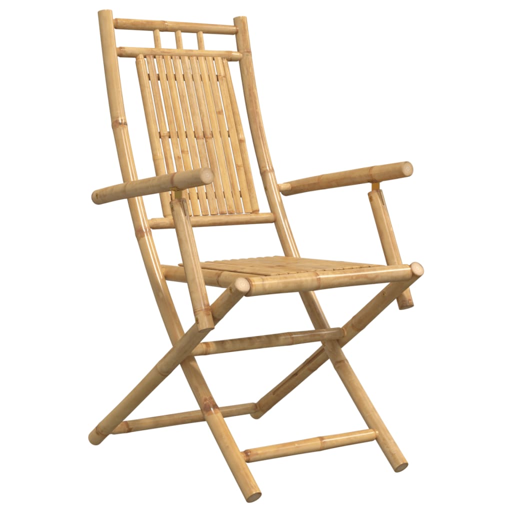 Összecsukható szék 2 db 53x66x99 cm bambusz