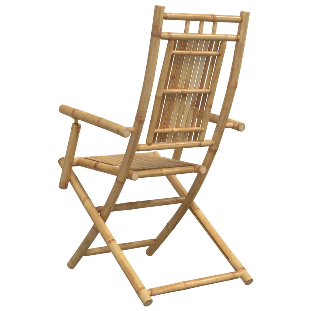 Összecsukható szék 2 db 53x66x99 cm bambusz