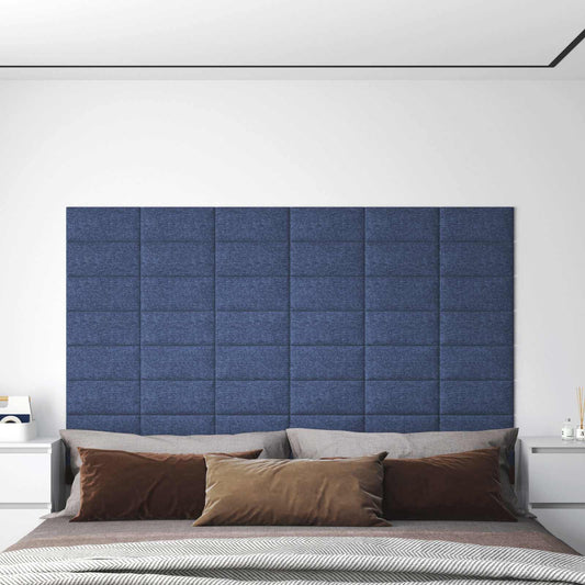 Fali Fejtámla 12 pcs Kék 30 x 15 cm szövet