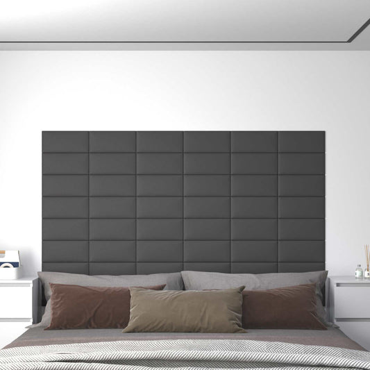 Fali Fejtámla 12 pcs Szürke 30 x 15 cm szövet