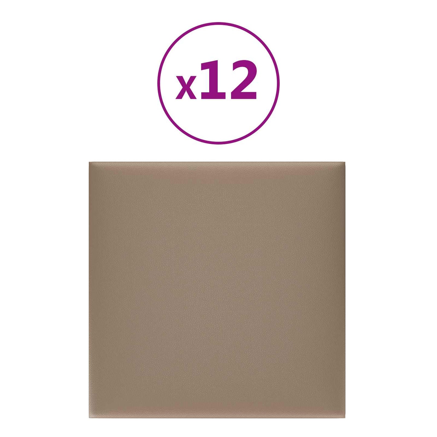 Fali Fejtámla 12 pcs 30 x 30 cm Cappuccino szövet