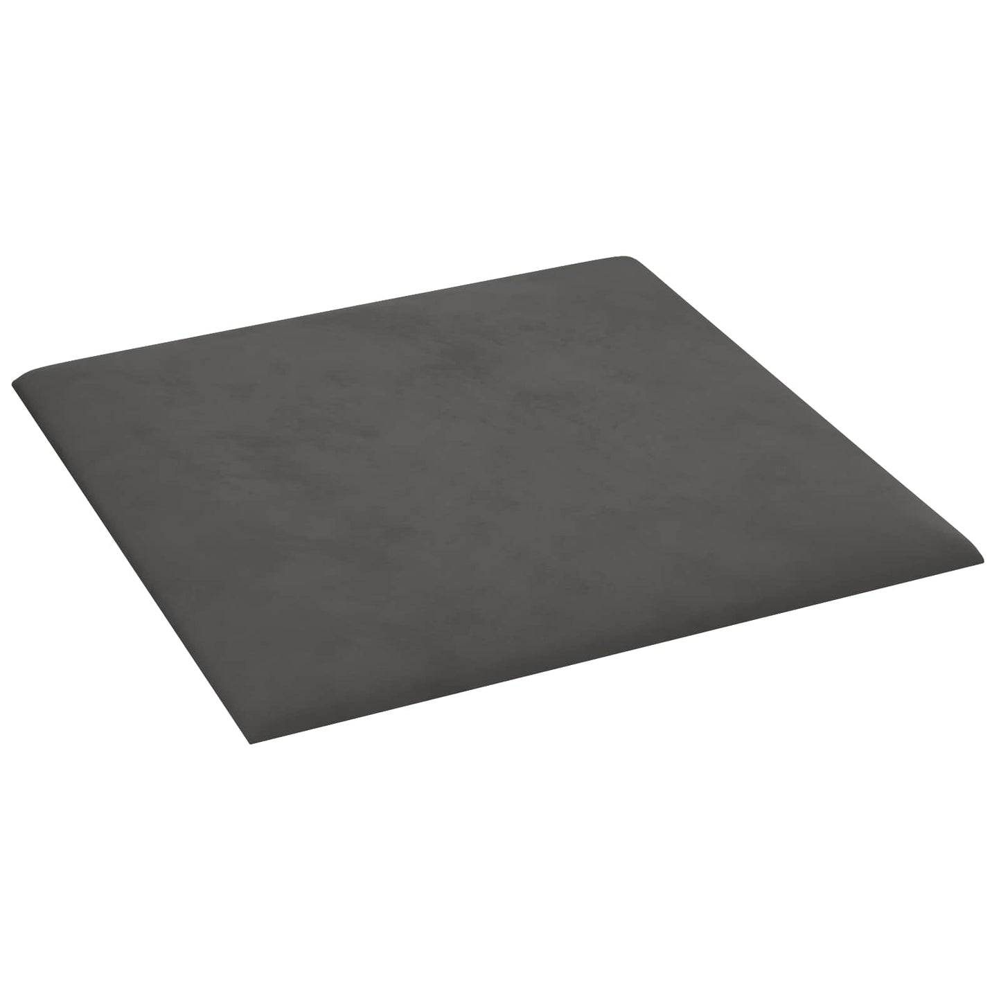Fali Fejtámla 12 pcs Sötétszürke Bársony