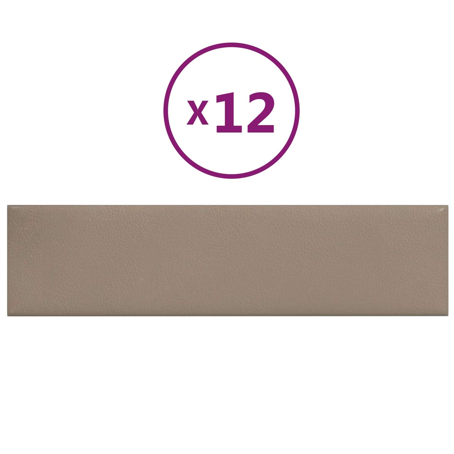 Fali Fejtámla 12 pcs 60 x 15 cm Cappuccino szövet