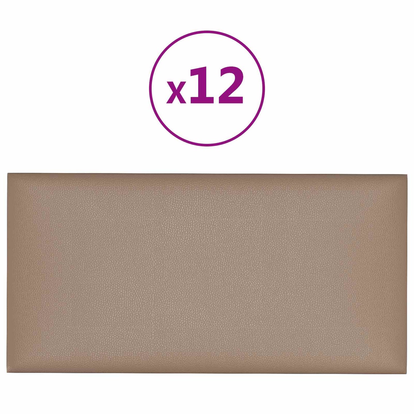 Fali Fejtámla 12 pcs Cappuccino 60 x 30 cm szövet