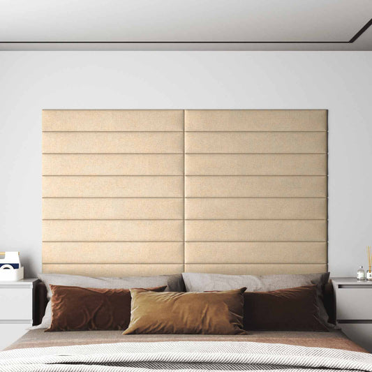 Fali Fejtámla 12 pcs Krém 90 x 15 cm szövet