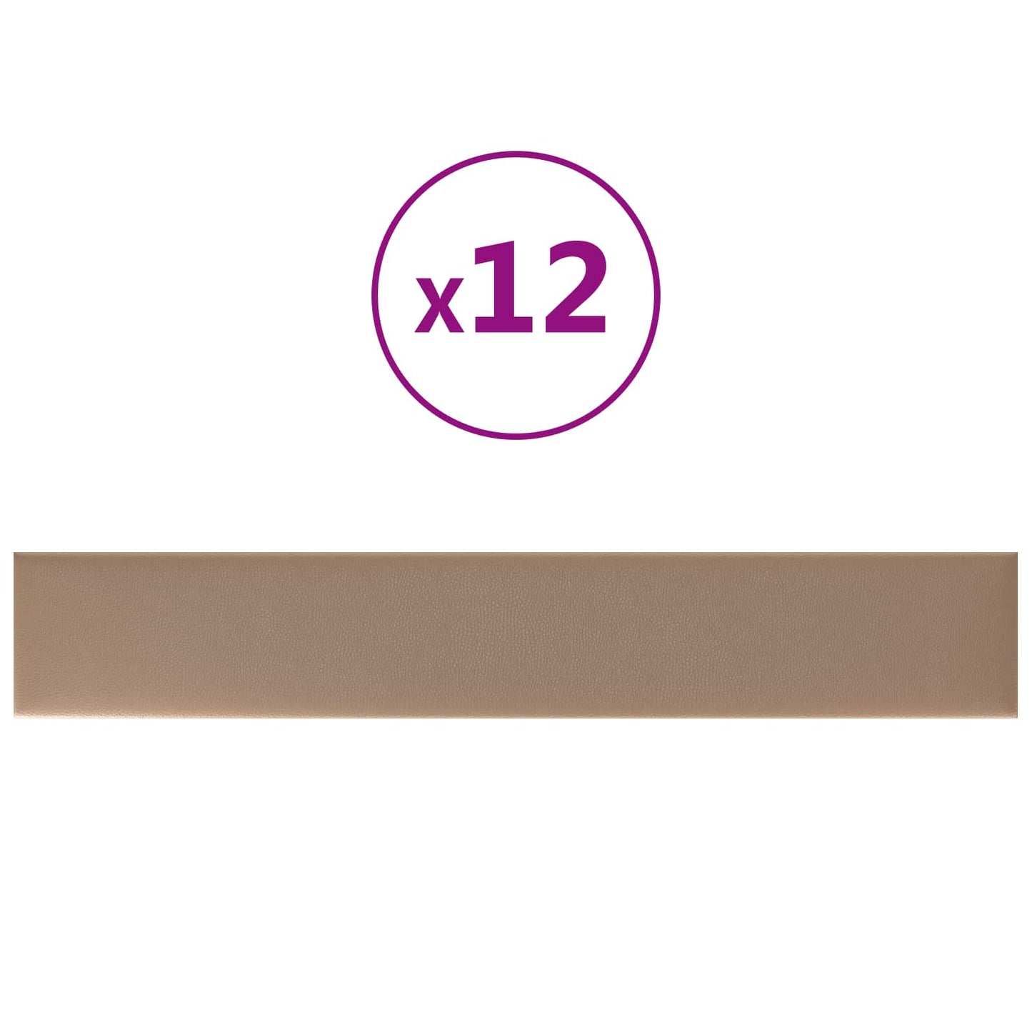 Fali Fejtámla 12 pcs Cappuccino 90 x 15 cm szövet