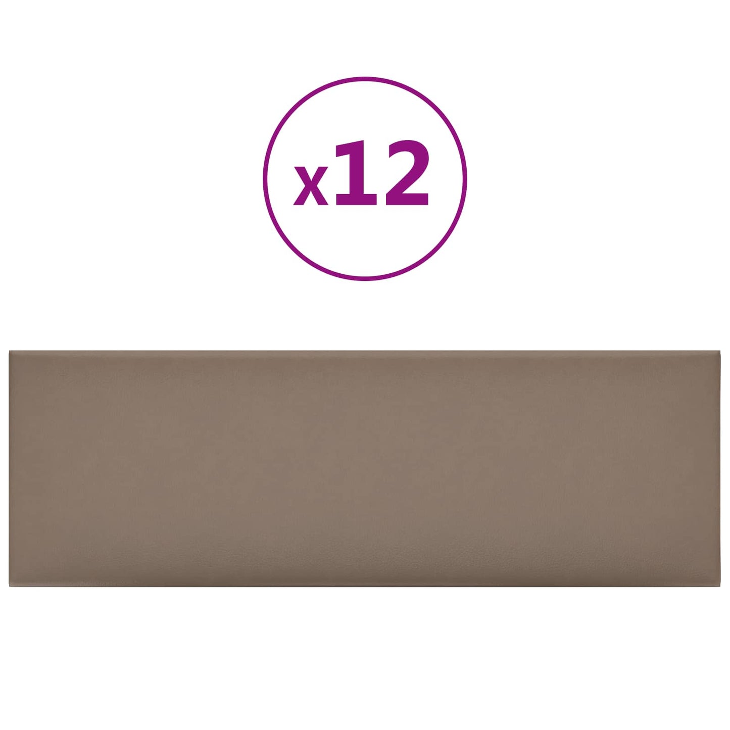 Fali Fejtámla 12 pcs Cappuccino 90 x 30 cm szövet