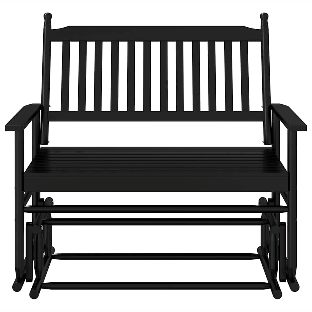 fekete tömör nyárfa hintapad 118 x 70 x 104,5 cm