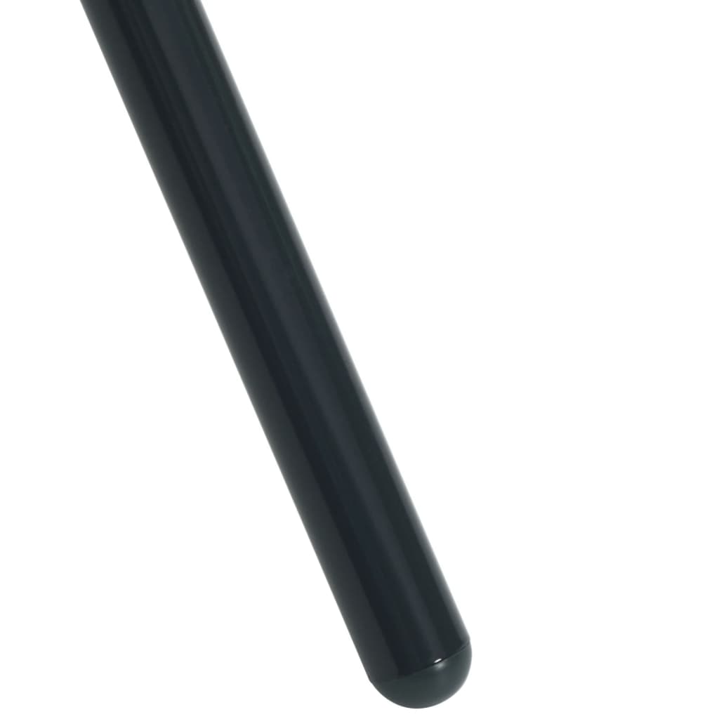 antracit porszórt acél kerek teraszasztal Ø110x72,5 cm