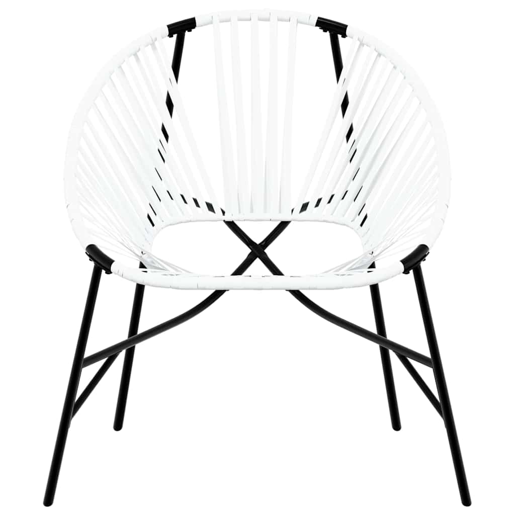fekete fehér polyrattan kerti tojás szék