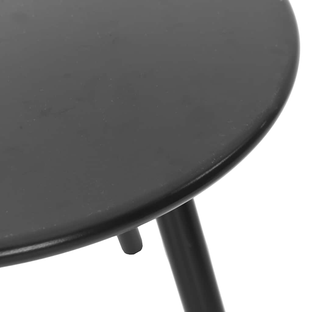3 db fekete és sárga polyrattan kerti szék szett