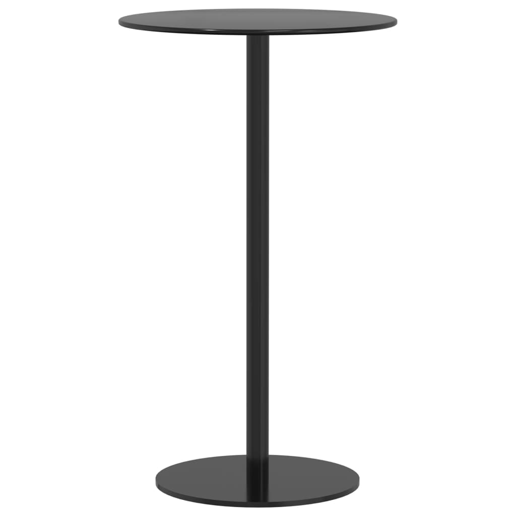 fekete acél kerek kerti asztal Ø60 x 105 cm