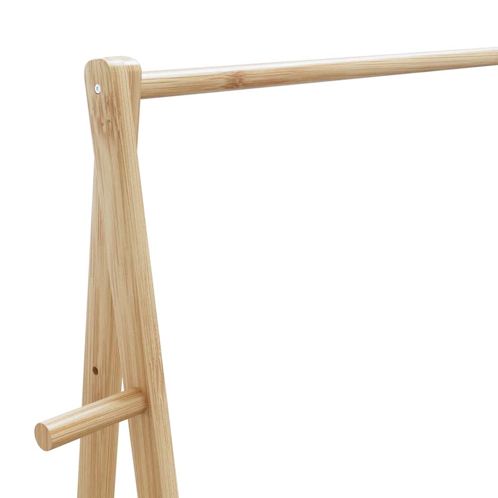 bambusz ruhaállvány polcokkal 96 x 45,5 x 150,5 cm