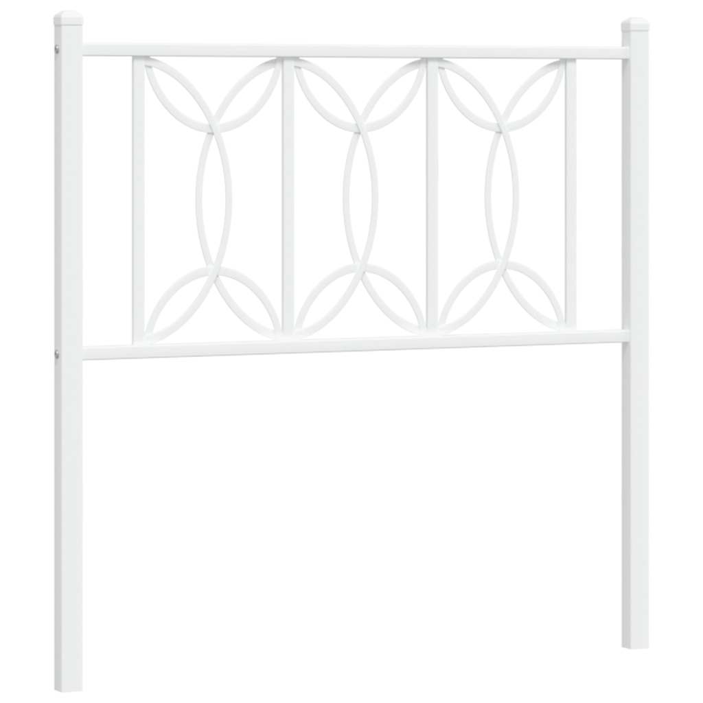 fehér fém csere fejtámla 75 cm