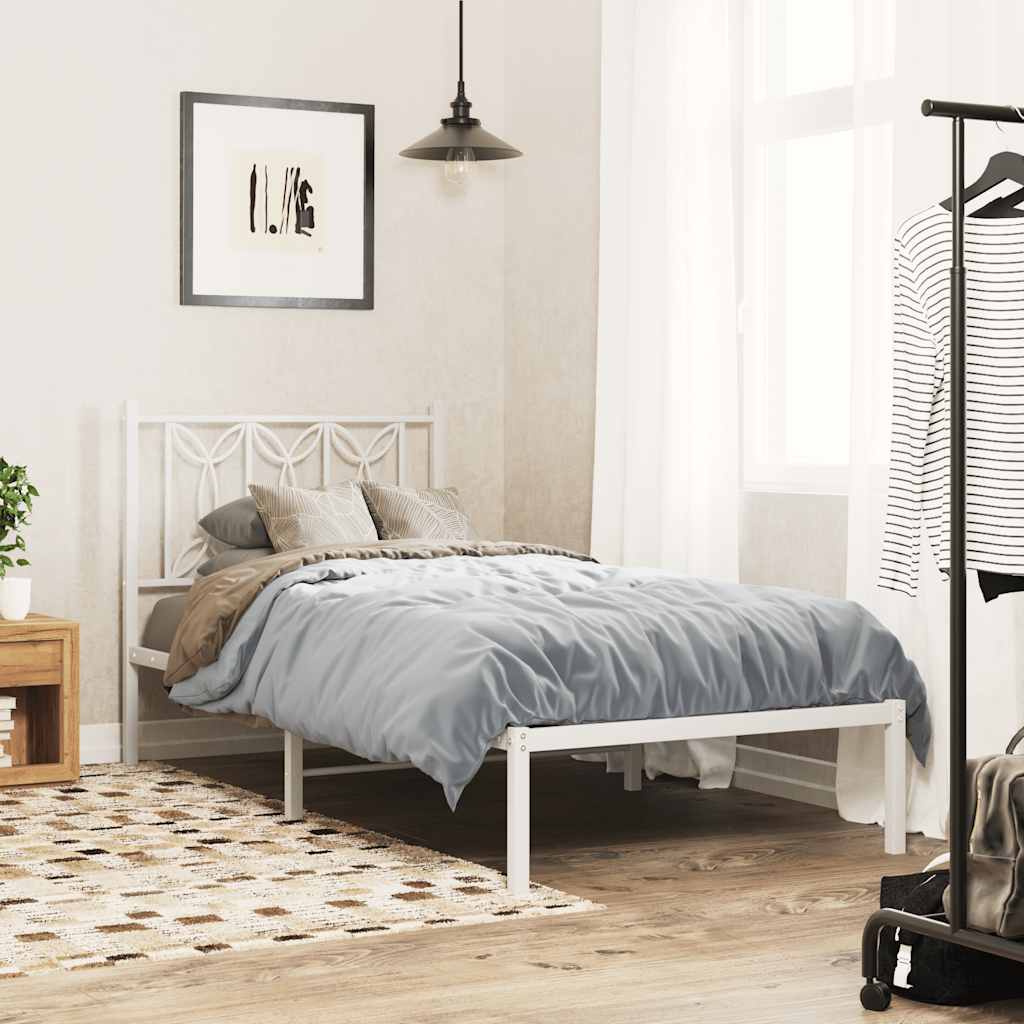 fehér fém csere fejtámla 75 cm