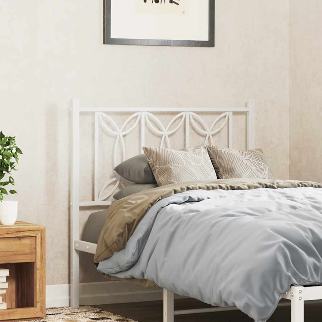 fehér fém csere fejtámla 75 cm