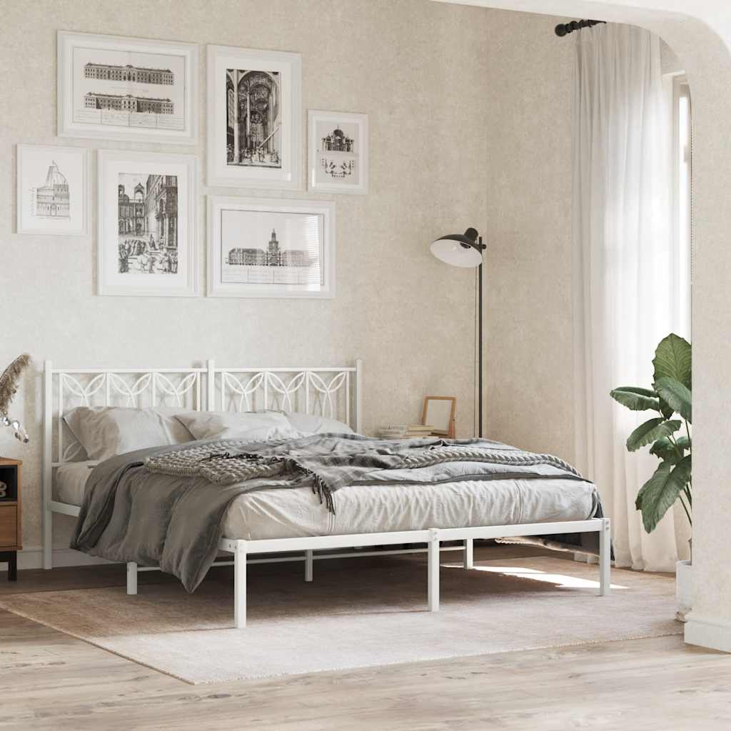 fehér fém csere fejtámla 150 cm