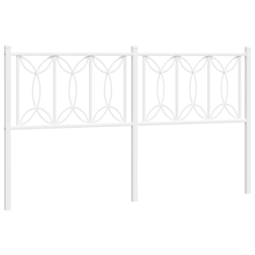 fehér fém csere fejtámla 160 cm