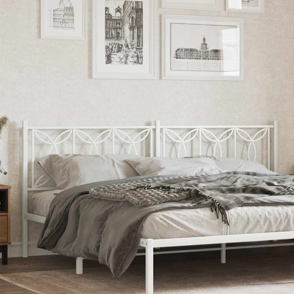 fehér fém csere fejtámla 200 cm