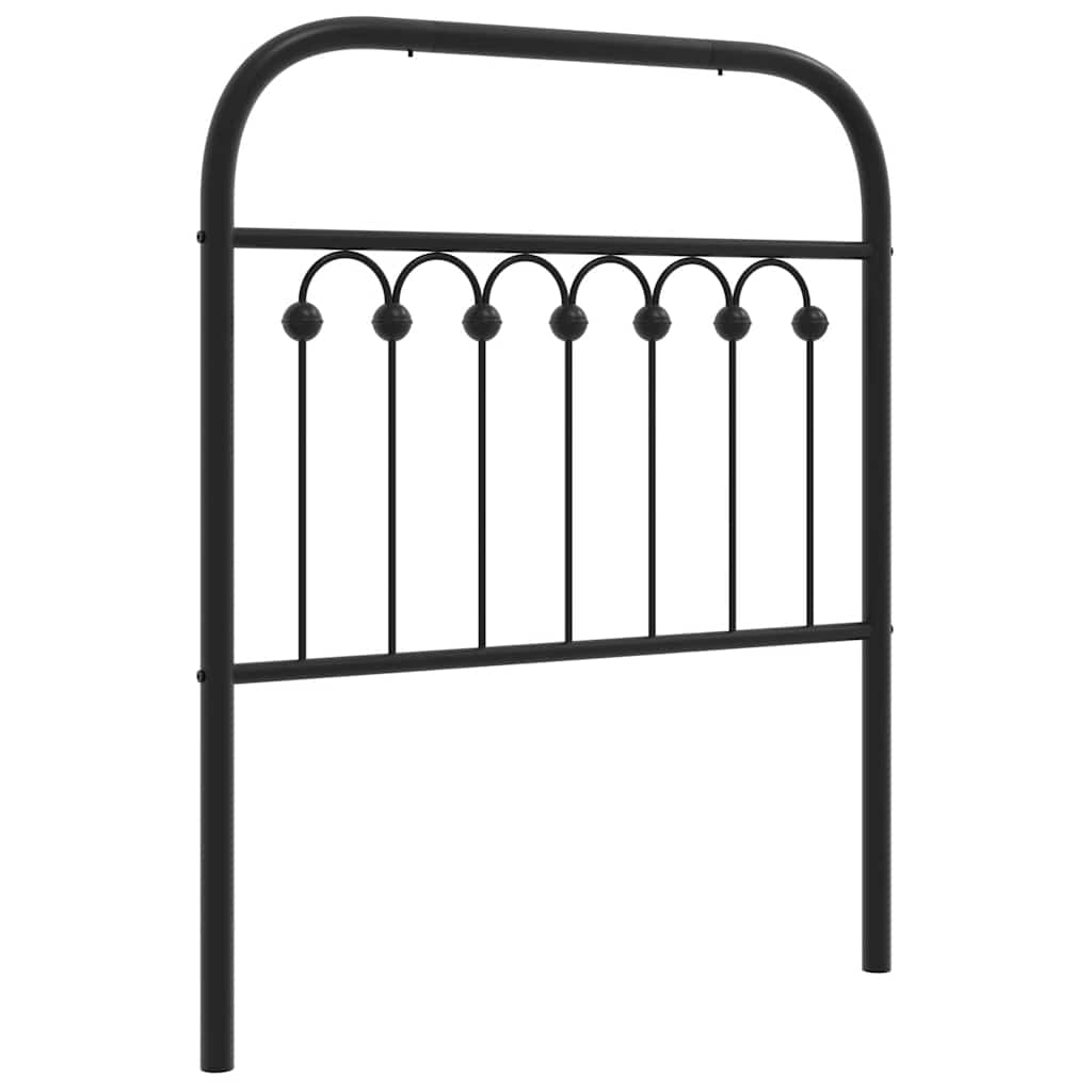 fekete fém csere fejtámla 80 cm
