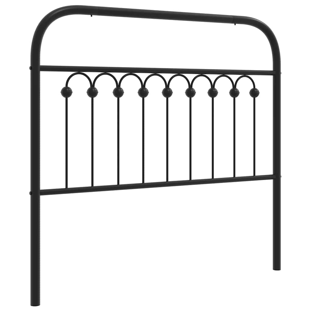 fekete fém csere fejtámla 100 cm