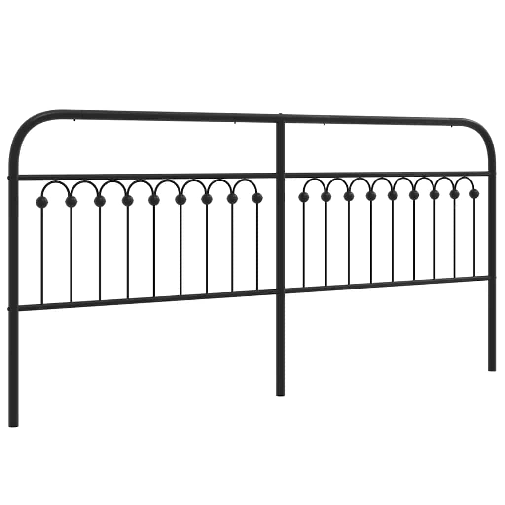 fekete fém csere fejtámla 193 cm