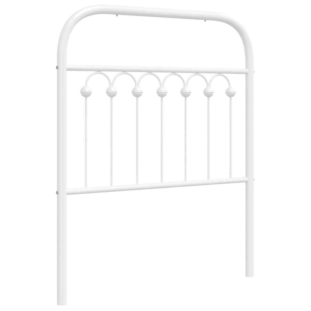 fehér fém csere fejtámla 75 cm