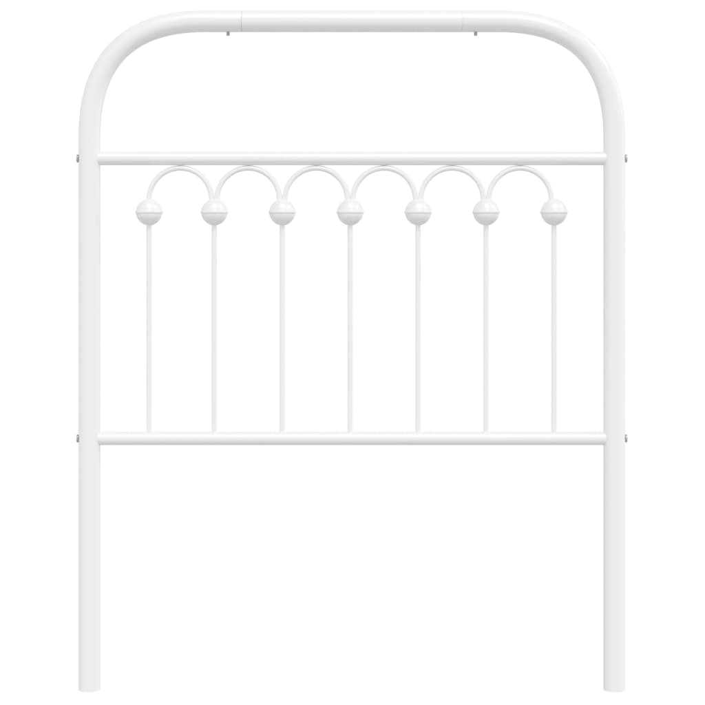 fehér fém csere fejtámla 75 cm