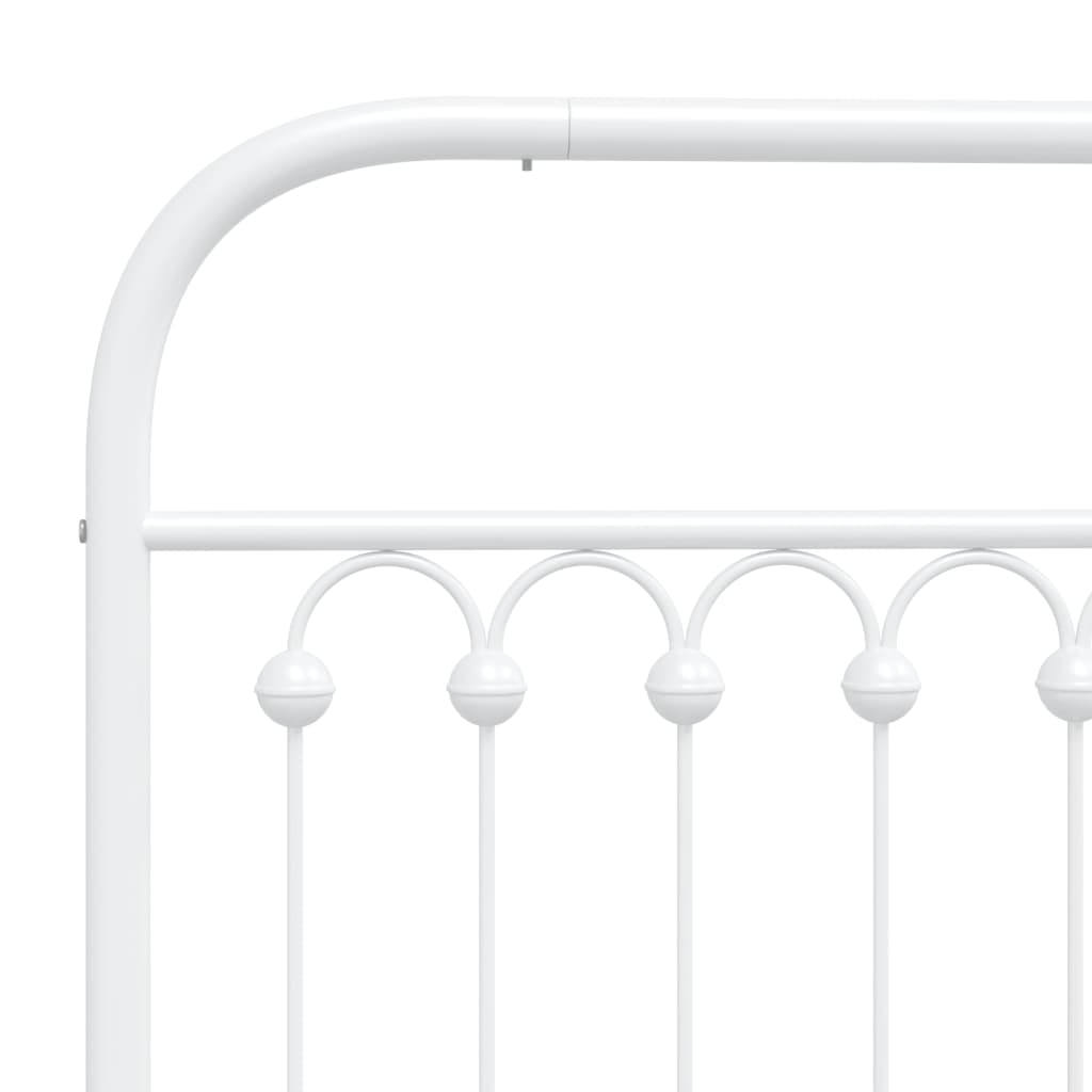 fehér fém csere fejtámla 75 cm
