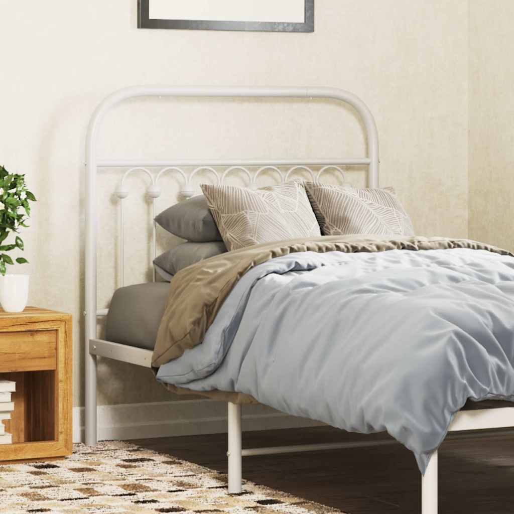 fehér fém csere fejtámla 90 cm