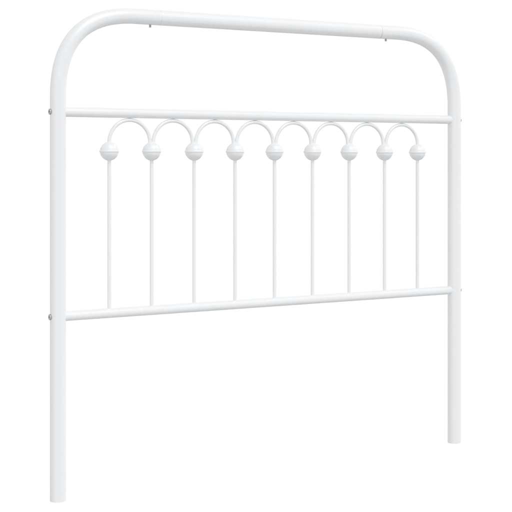 fehér fém csere fejtámla 100 cm