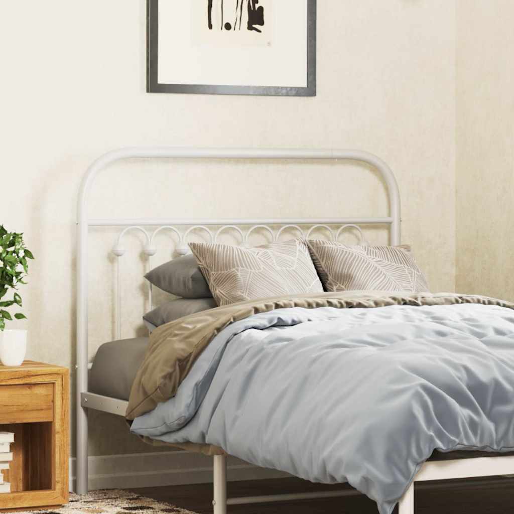fehér fém csere fejtámla 100 cm