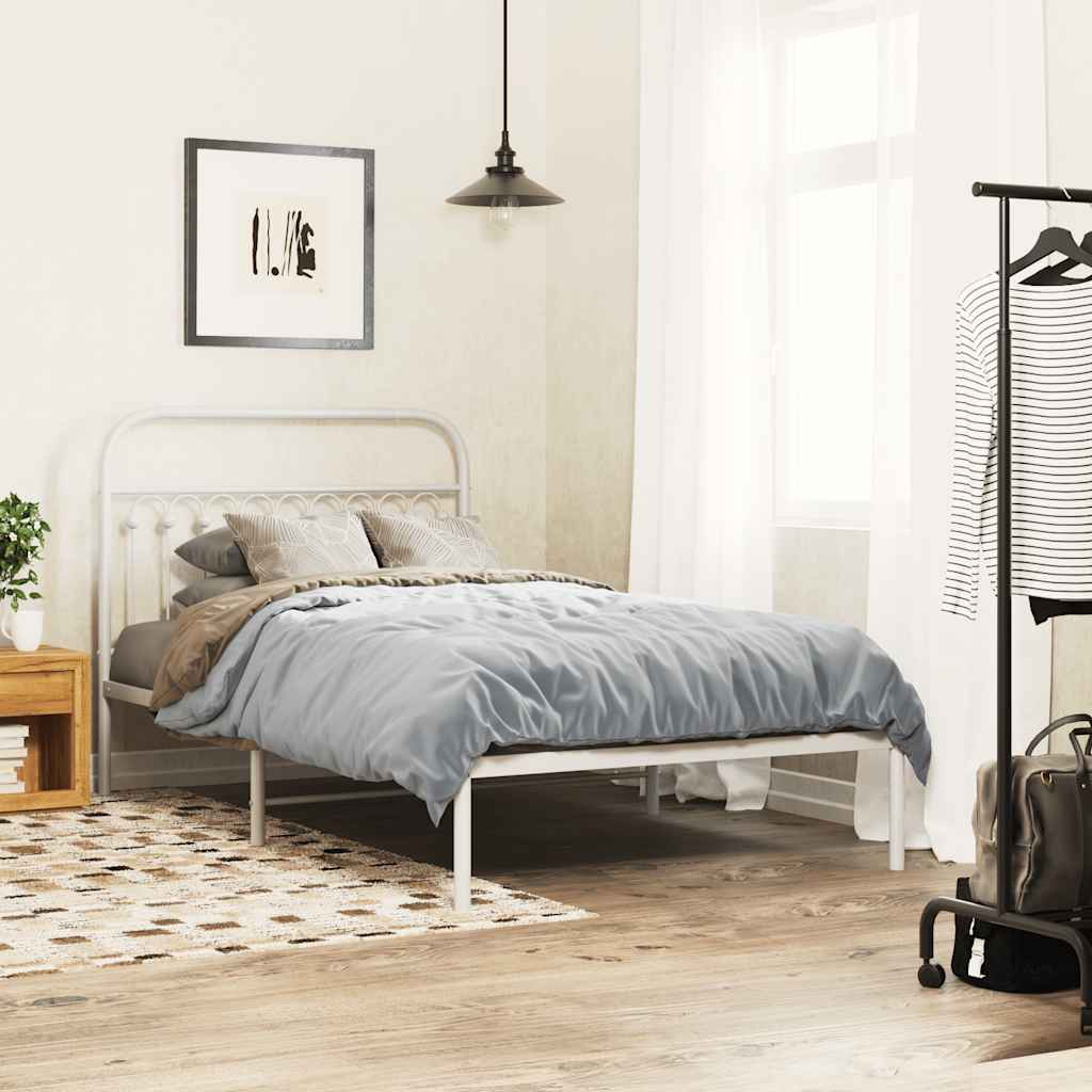 fehér fém csere fejtámla 107 cm