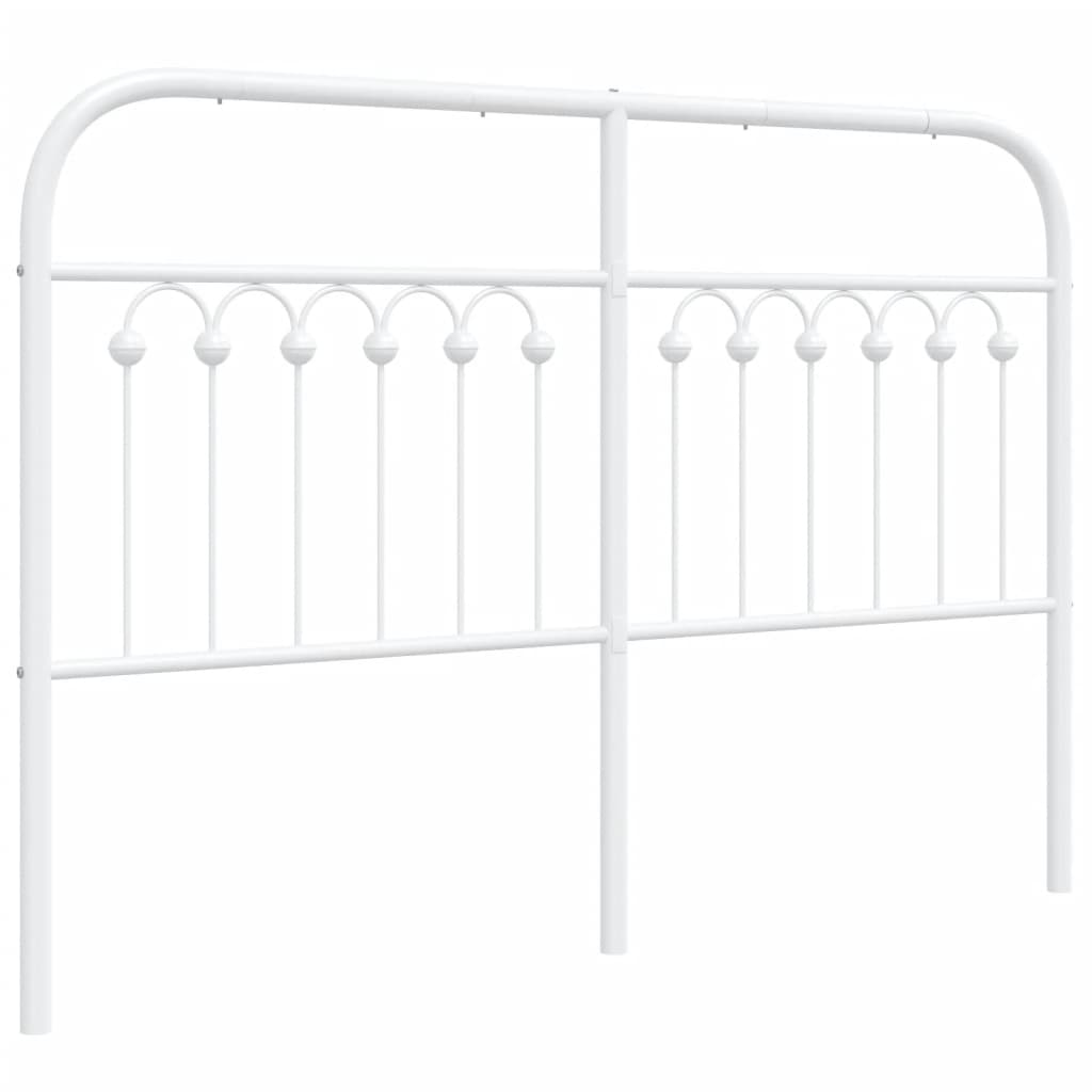 fehér fém csere fejtámla 135 cm