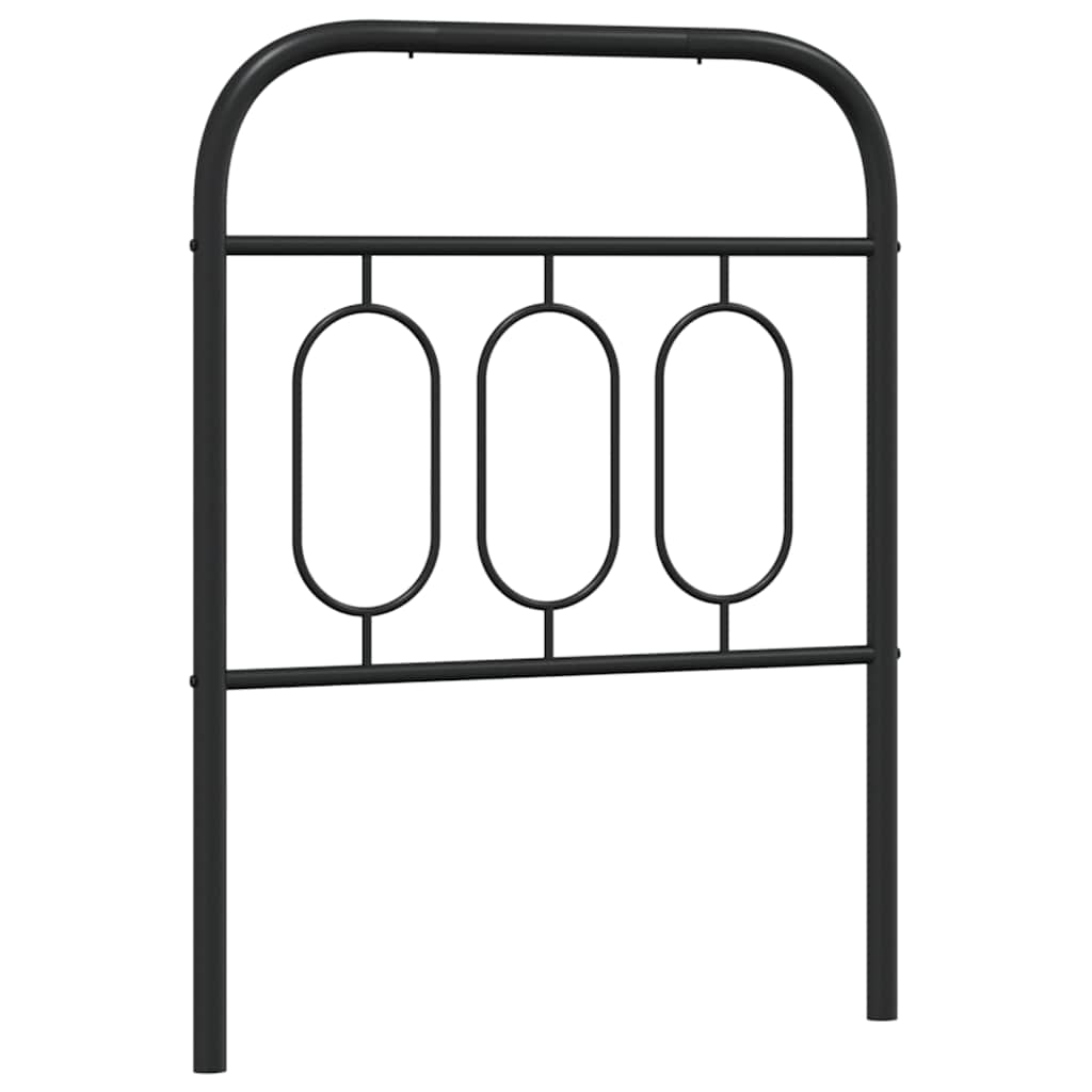 fekete fém csere fejtámla 75 cm