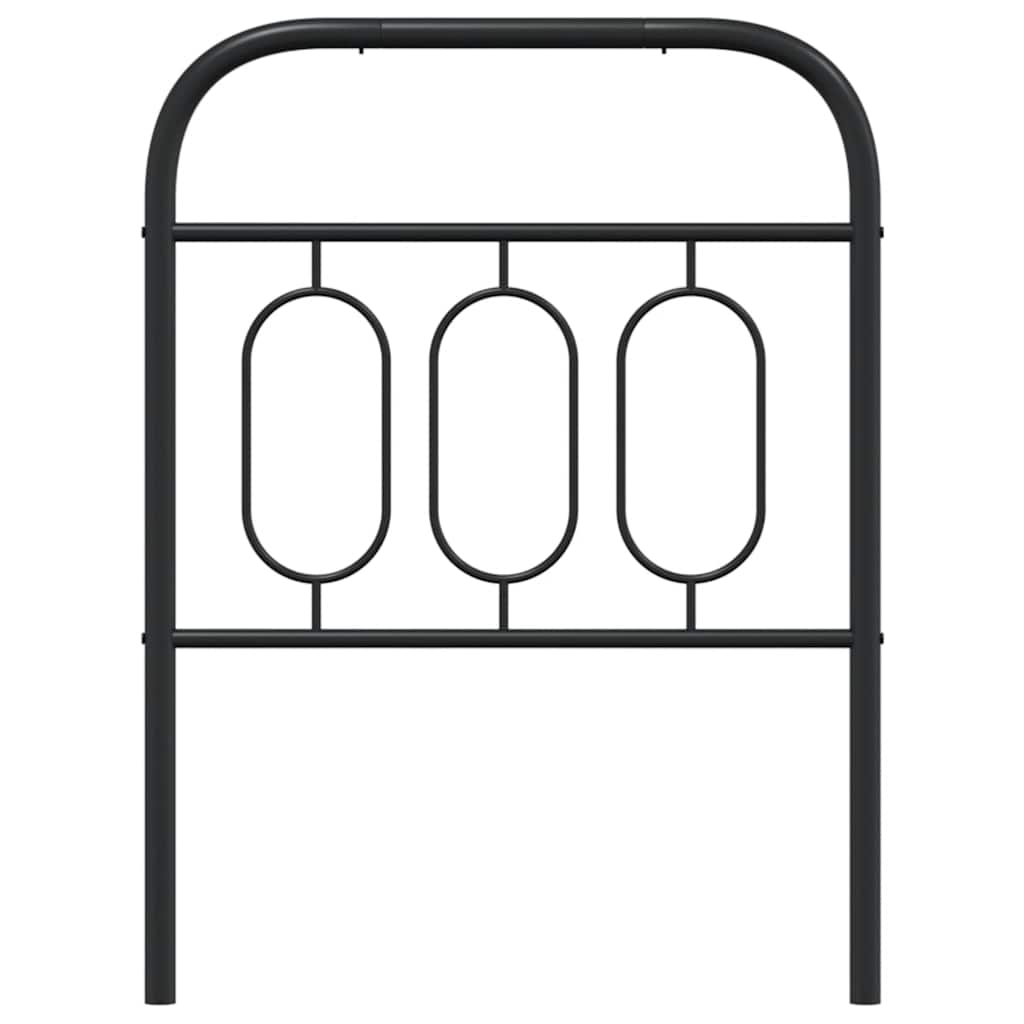 fekete fém csere fejtámla 75 cm