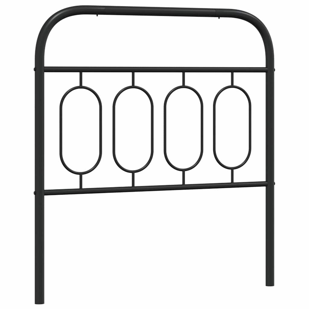fekete fém csere fejtámla 90 cm