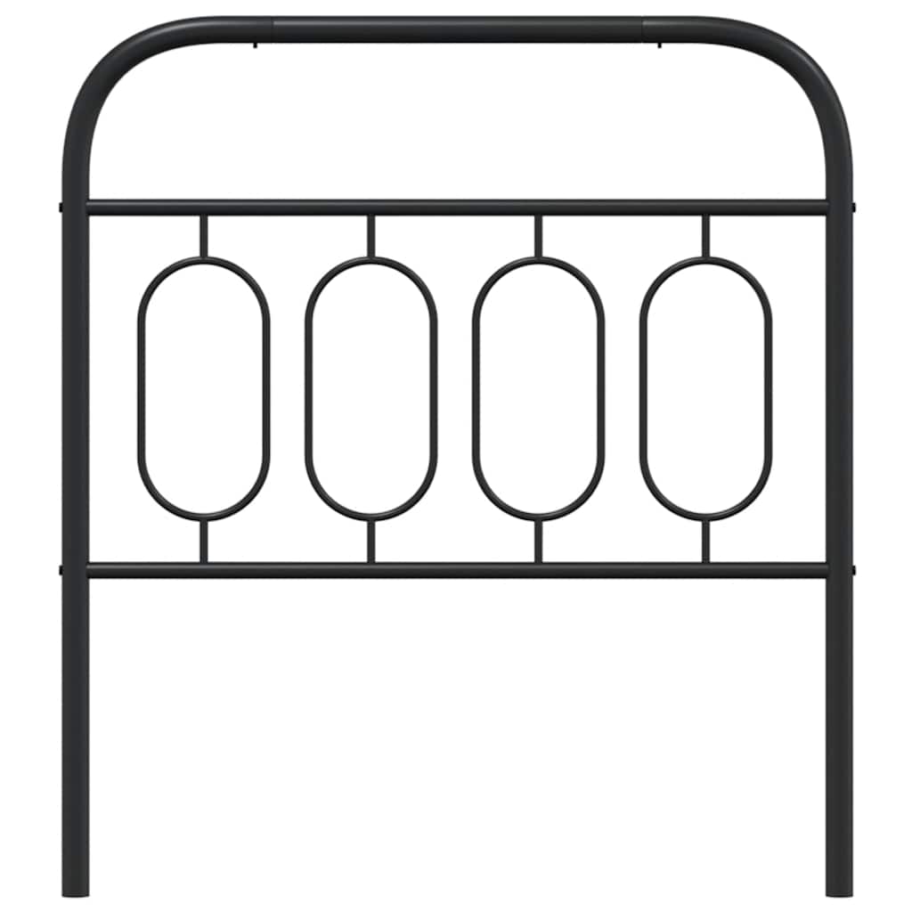 fekete fém csere fejtámla 90 cm