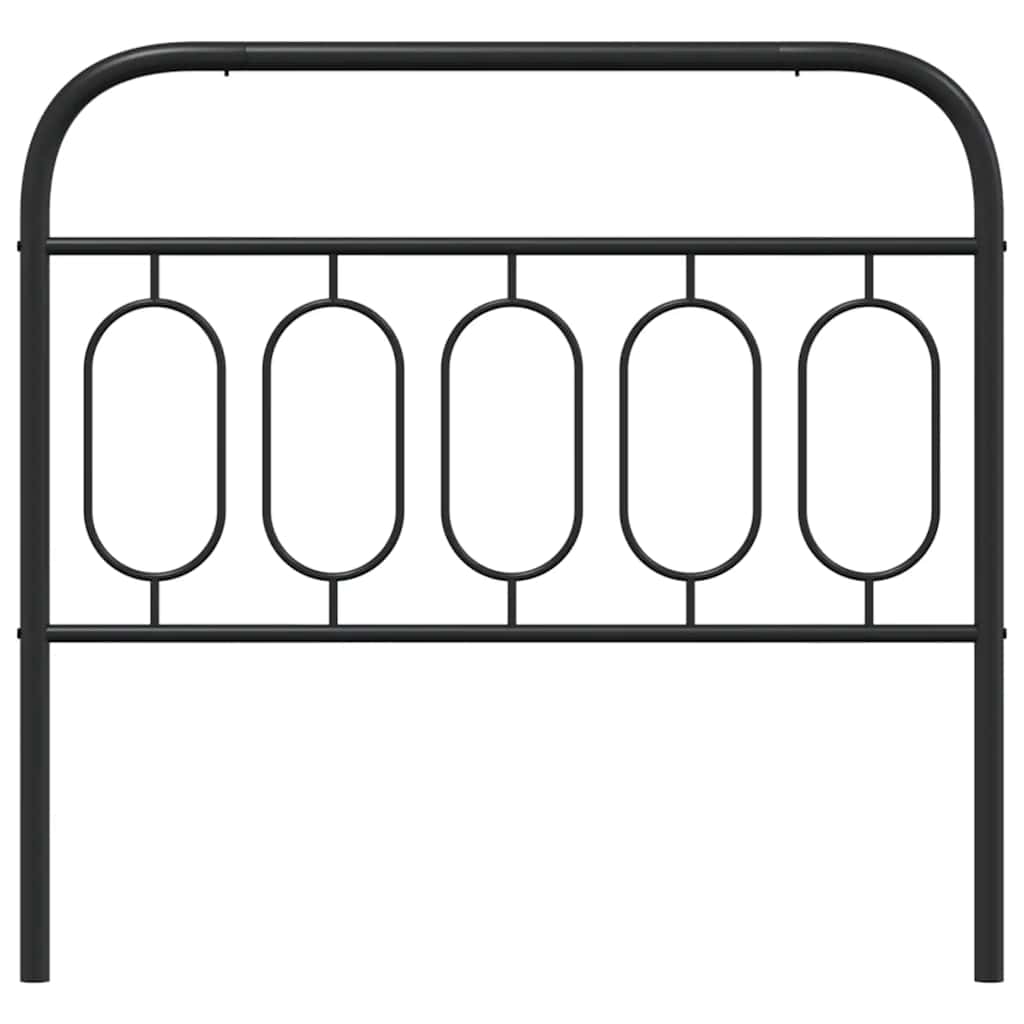 fekete fém csere fejtámla 100 cm
