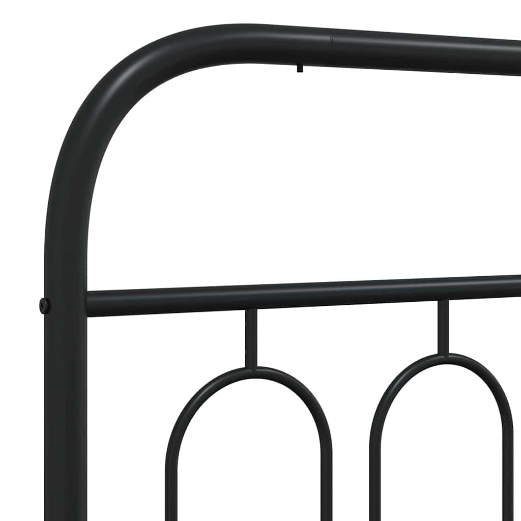 fekete fém csere fejtámla 100 cm
