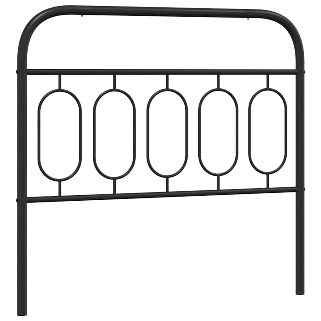 fekete fém csere fejtámla 107 cm
