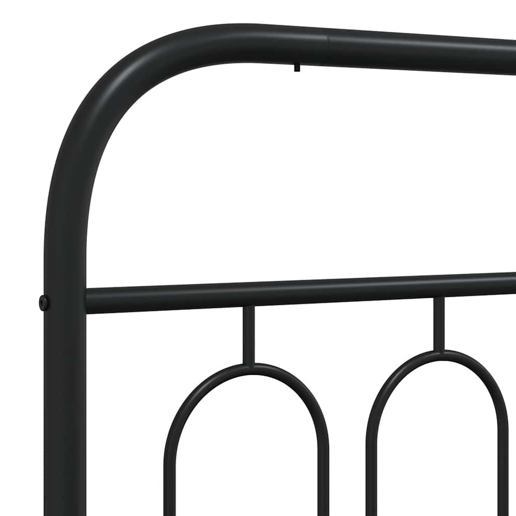 fekete fém csere fejtámla 107 cm