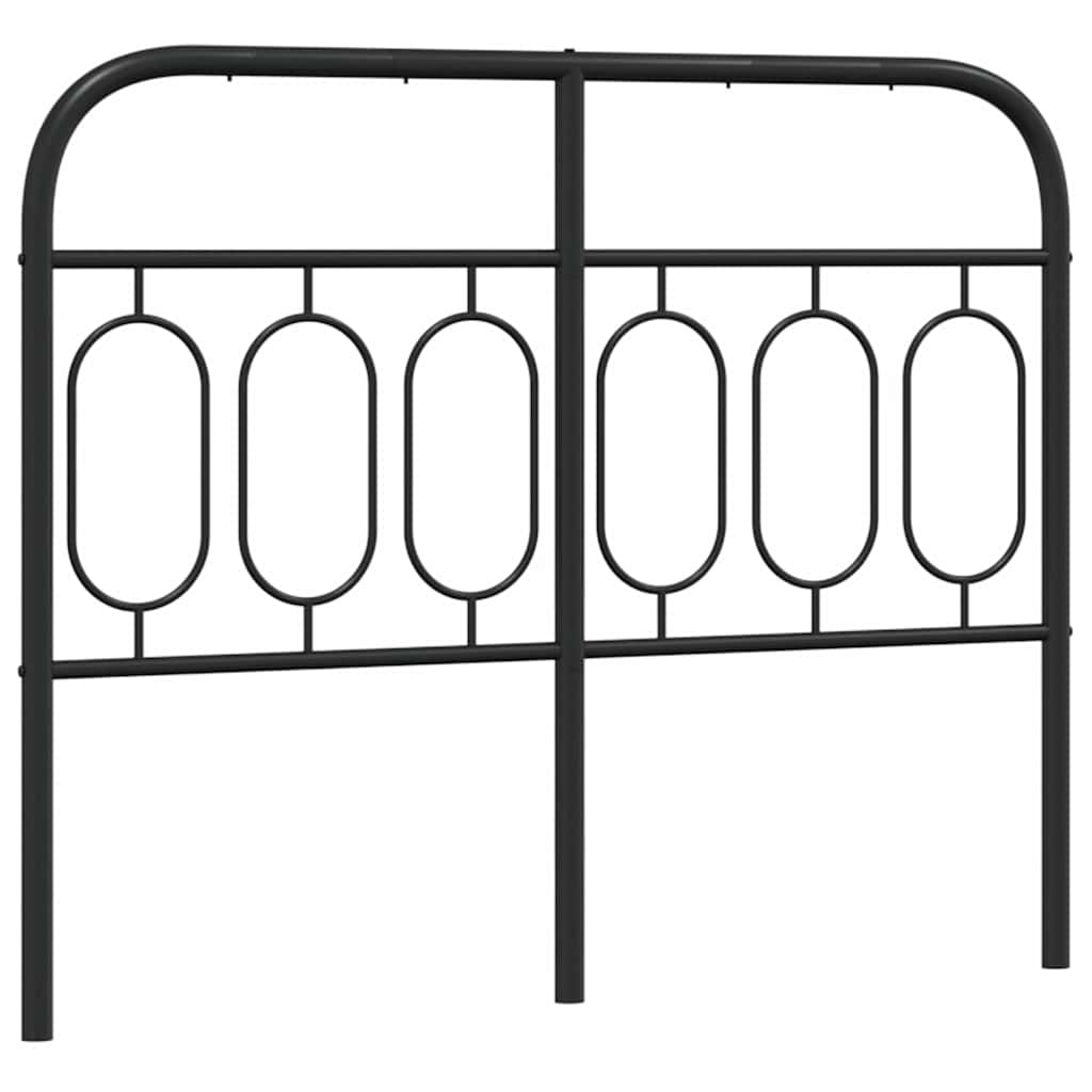 fekete fém csere fejtámla 120 cm